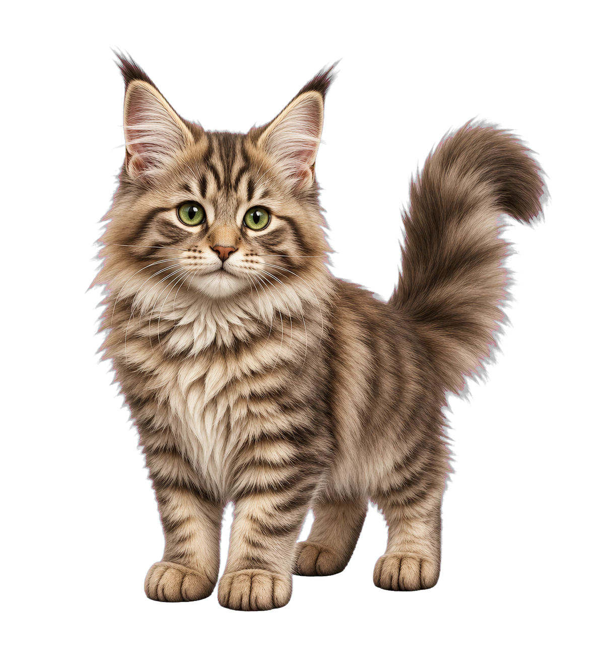 共同养成的缅因猫绒绒
